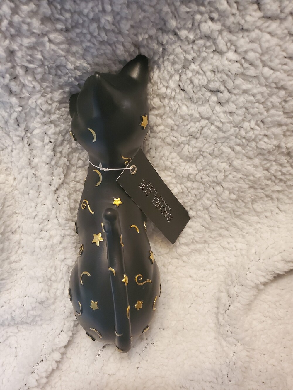 Rachel Zoe Zodiac Black Cat Halloween 10" Figurine Stars & Moon NEW - Picture 6 of 8